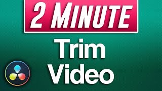 Davinci Resolve  How to Trim and Cut Video With Shortcuts [upl. by Attiuqahs]