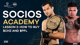 SOCIOS ACADEMY How to buy CHILIZ and FAN TOKENS [upl. by Darrey358]