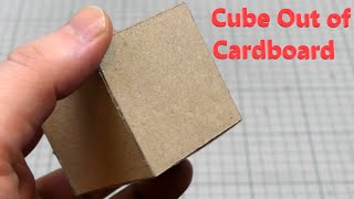 How to Make Cube Out of Cardboard [upl. by Asilrak743]