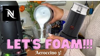 How To Foam Milk With Aeroccino 3 Make Coffee With Foam Tips amp Tricks  Easy Foamed Latte Recipe [upl. by Nedroj890]