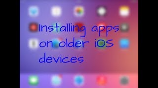 Installing apps on older iOS devices using older versions of apps [upl. by Ilarin]