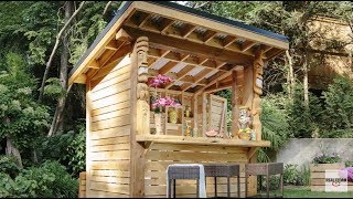 DIY How to Build a Tiki Bar  RealCedarcom [upl. by Goodrow305]