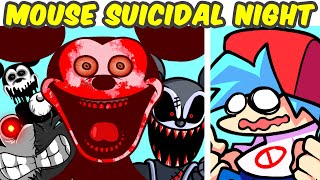 FNF VS Mortimers Suicidal Night  MouseAVI Incomplete BuildCreepypasta  Friday Night Funkin [upl. by Wylen443]