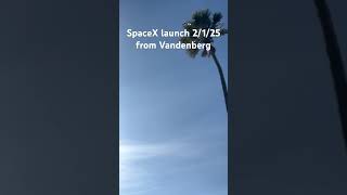 SpaceX launch 2125 from Vandenberg [upl. by Isma]