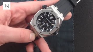 Audemars Piguet Royal Oak Offshore Diver 15703ST Luxury Watch Review [upl. by Locklin]