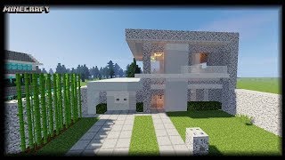 Minecraft  Diorite Block House Tutorial [upl. by Rotciv435]