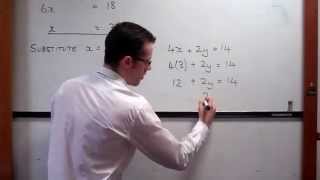 Solving Simultaneous Equations  Algebraic Method [upl. by Cestar]