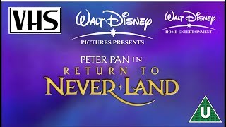 Opening to Return to Never Land UK VHS 2002 [upl. by Yerac]