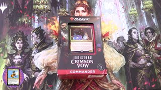 Innistrad Crimson Vow Commander Deck Vampiric Bloodline Unboxed [upl. by Leunam]