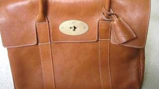 Mulberry Bayswater bag in oak  review and what fits inside [upl. by Foushee340]