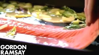 Salmon Salad Nicoise Part 1  Gordon Ramsay [upl. by Ehcram335]