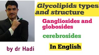 Glycolipids structure and types Lecture9 in English by Dr Hadi [upl. by O'Brien275]