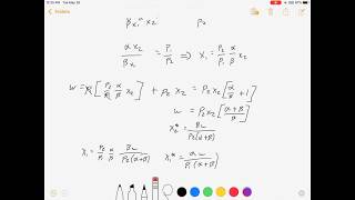 Utility Maximization Part 1 2good CobbDouglas Utility [upl. by Ayanal]