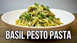 Basil Pesto Pasta Recipe [upl. by Ennagroeg]