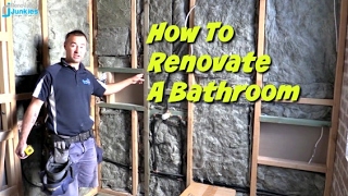 How To Renovate A Bathroom  Part 1 [upl. by Airehs932]