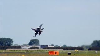 4K Extreme Takeoff F16B at Leeuwarden AB EHLW [upl. by Khan389]