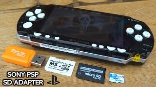 PSP Memory Stick Micro SD Card Adapter Setup [upl. by Slaby]