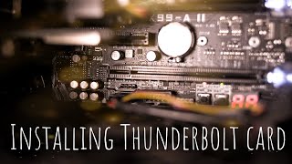 Thunderboltex 3 card installation [upl. by Aline]