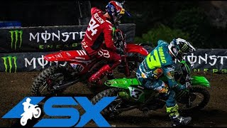 450SX Main Event Highlights Anaheim 2 [upl. by Wildon935]