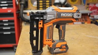 RIDGID HYPERDRIVE 18V Finish Nailer R09892B [upl. by Rolyt]