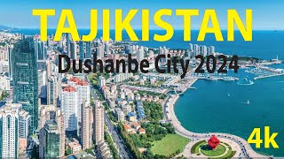 Dushanbe City 2024  Tajikistan 4K By Drone [upl. by Corsetti806]