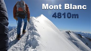 Mont Blanc 4810m  Goûter Route  August 2020 [upl. by Zoba]