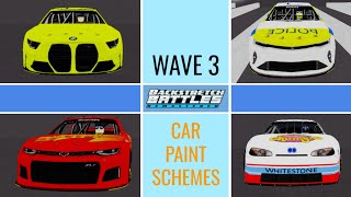 My Paint Scheme Codes in Backstretch Battles Remastered  Wave 3 [upl. by Wimsatt345]