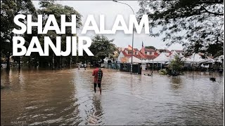 Part 5  Situasi banjir di Seksyen 19 Shah Alam  Banjir 2021 [upl. by Ardle]