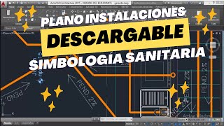 Plano Instalacion Sanitaria Autocad con Bloques [upl. by Silden]