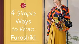 4 Simple Ways to Wrap FUROSHIKI [upl. by Honig]