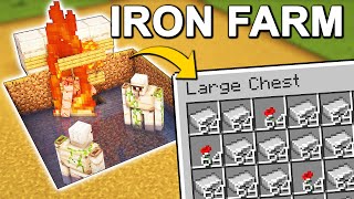 EASIEST Iron Farm in Minecraft 121 Tutorial [upl. by Maag]