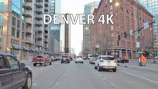 Denver 4K  Mile High City  Driving Downtown [upl. by Moonier]