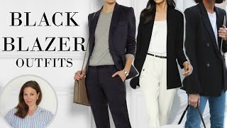 Black Blazer Outfit Ideas  Fashion Over 40 [upl. by Nyleahs82]