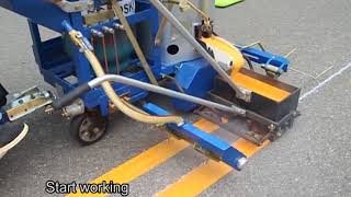 Double Line Marking with RS1 Road Marking Machine [upl. by Araic]