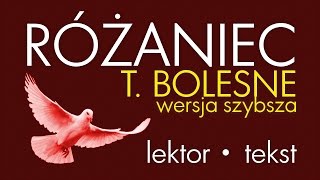 Różaniec  Tajemnice BOLESNE  wersja SZYBSZA [upl. by Fougere]