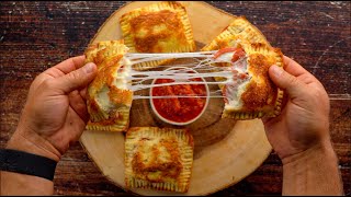 High Protein Pepperoni Pizza Hot Pockets  Only 200 Calories with 18g Protein [upl. by Croix]