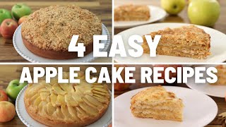 4 Easy Apple Cake Recipes [upl. by Anaer541]