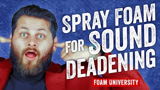 Does Spray Foam Insulation for Sound Deadening Really Work  Foam University [upl. by Cirri]