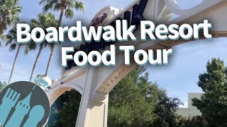 Disney World Food Tour EVERYTHING To Eat At Disneys Boardwalk Inn and Villas [upl. by Monah]