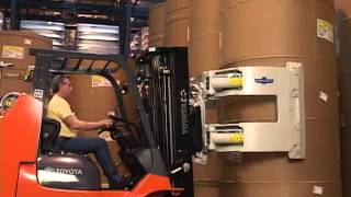 Cascade Paper Roll Clamps  Lift Truck Roll Handling [upl. by Annehs136]