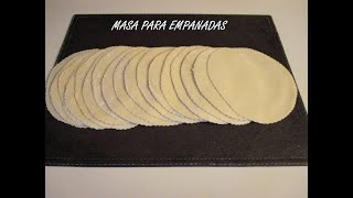 COMO HACER MASA PARA EMPANADAS RECETA FÁCIL [upl. by Cash788]