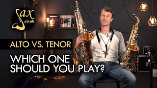 Alto Saxophone Vs Tenor Saxophone [upl. by Lyrrad508]