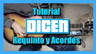 Dicen  Junior H  Tutorialacordes y requinto  ElBrad [upl. by Aneehsyt]