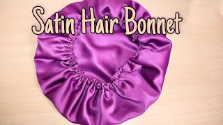 DIY  HOW TO MAKE A SATIN  SILK BONNET [upl. by Leonidas650]