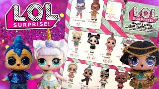 LOL Surprise Sparkle Series Checklist Reveal  LOL Glitter Confetti Pop Dolls Full Set Sneak Peek [upl. by Alyhs767]