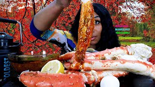 Seafood Boil Sunday King Crab Legs Eggs and Cucumber Mukbang [upl. by Leavelle433]