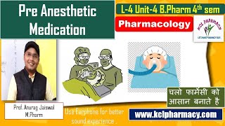 PreAnesthetic medication  General Anesthetics  L4 Unit4  amp L3 Chapter6 For DPharm [upl. by Ahsiled939]