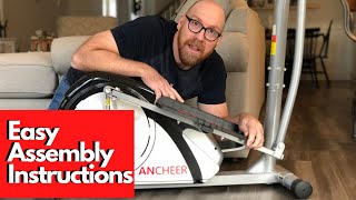 Easy Ancheer Elliptical Assembly  Ancheer Magnetic Elliptical StepbyStep Instructions [upl. by Eahsram]