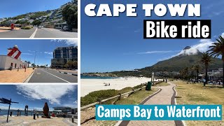 Cape Town Bike Ride  Camps Bay to VampA Waterfront [upl. by Yelahc818]