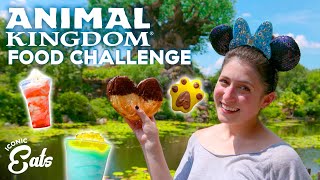 Ultimate Animal Kingdom Food Challenge Trying ALL Of The Disney World Treats [upl. by Araik]